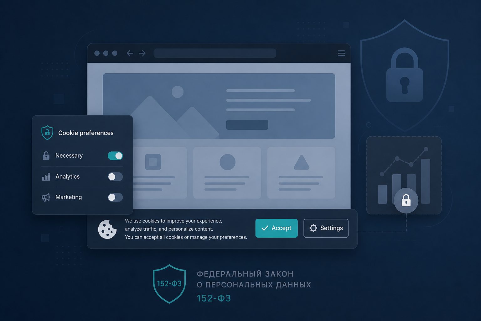 Обложка кейса: Доработка сайта под 152-ФЗ